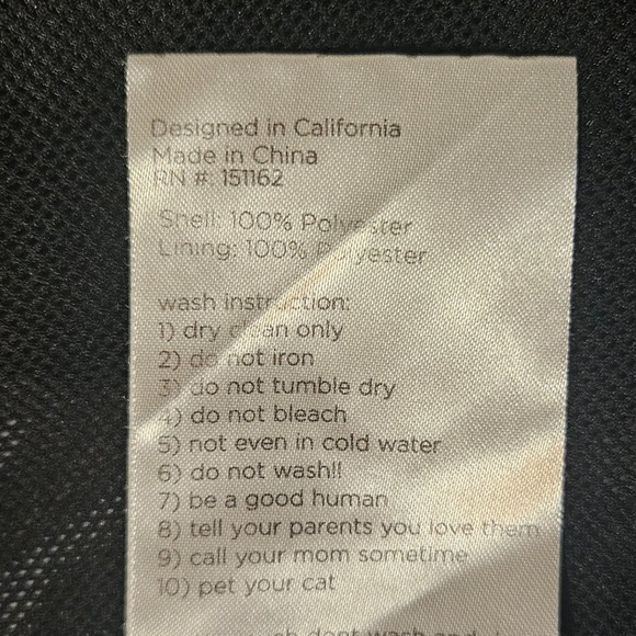 RIPNDIP Jacket Men's Size Small‎ Black Full Zip Windbreaker Cat Warrior Inferno - Picture 7 of 11